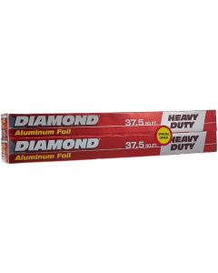 DIAMOND ALUMINIUM FOIL 37.5 SQUARE FEET × 2PCS