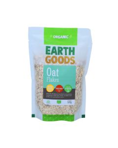 EARTH GOODS ORGANIC OAT FLAKES 500GM