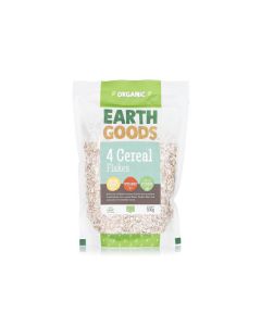 EARTH GOODS ORGANIC 4 CEREAL FLAKES 500G