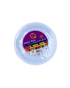 ASWAAQ PLASTIC PLATE M8 22CM 25 PCS