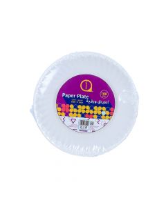 ASWAAQ PAPER PLATE 7 INCH 100PCS