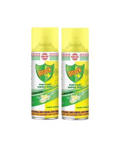 ASMACO DISINFECTANT SANITIZER SPRAY 2X400ML ASSORTED