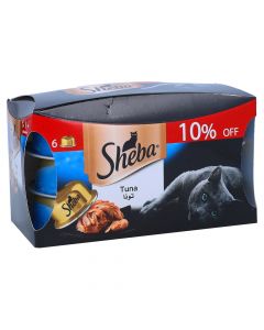 SHEBA CAT FOOD TUNA 6X80GM