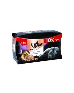 SHEBA CAT FOOD TUNA&PROWN 6X80GM