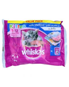 KITTEN CAT FOOD MACKEREL 4X85GM