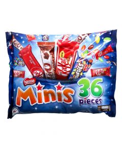 NESTLE MINI MIX CHOCOLATES BAGS 36PCS 480GM