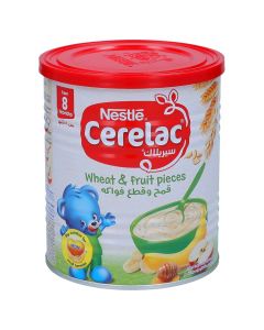 NESTLE CERELAC INFANT CEREAL WHEAT& FRUITS PIECES 400GM