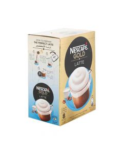 NESCAFE GOLD LATTE UNSWEETENED COFFEE 12X19.5GM