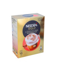 NESCAFE GOLD CAPPUCINO UNSWETENED COFFEE 10X14.2G