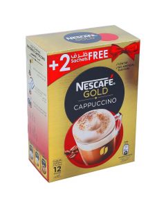 NESCAFE GOLD CAPPUCCINO SWEETENED COFFEE 12X17GM