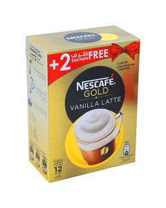 NESCAFE GOLD VANILLA LATTE COFFEE 12X18.5GM