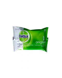 DETTOL ORIGINAL ANTIBACTERIAL SKIN WIPES 20 PSC