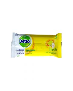 DETTOL FRESH ANTI-BACTERIAL SKIN WIPES 10 PSC