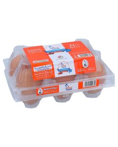 SAHA MEDIUM WHITE EGGS 6PC