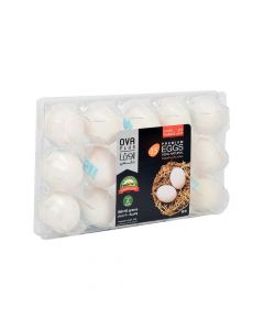 OVA PLUS WHITE MEDIUM EGGS 15PC