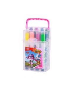 DELI STAMP FELT PEN 12 COLORS