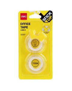 DELI OFFICE TAPE WITH DISPENSER 2PC