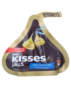 HERSHEYS KISSES MILK CHOCOLATES POUCH 150GM