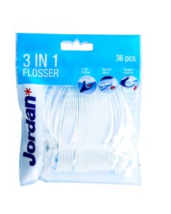 JORDAN 3-IN-1 FLOSSER-36PC 50GM