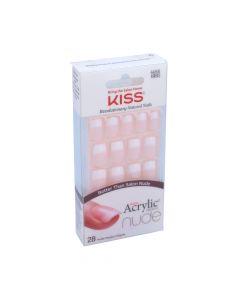 KISS SALON ACRYLIC NUDE FRENCH NAILS KAN03