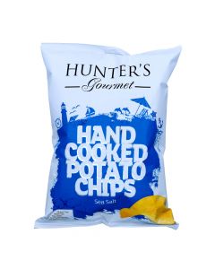 HUNTER GOURMET HAND COOKED POTATO CHIPS SEA SALT 125GM