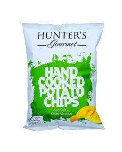 HUNTER GOURMET HAND COOKED POTATO CHIPS CIDER VINEGAR 125G