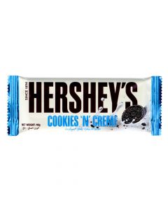 HERSHEYS COOKIES N CREAM BAR 40GM