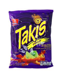 TAKIS CHIPS FUEGO PEPPER LIME 4OZ