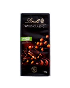 LINDT SWISS CLASSIC DARK HAZELNUT CHOCOLATES 100GM