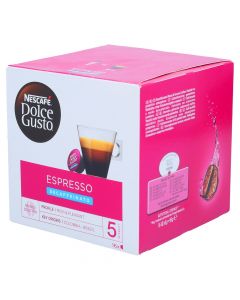 NESCAFE DOLCE GUSTO ESPRESSO DECAFFEINATED COFFEE 16 CAPSULESX96GM