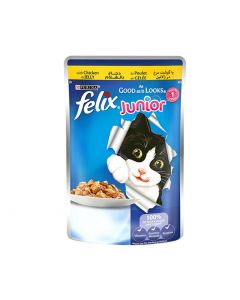 FELIX JUNIOR CHICKEN POUCH 100G