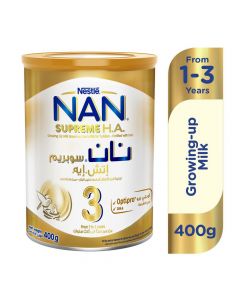 NAN SUPREME HYPOALLERGENIC STAGE 3 GROWING UP BABY MILK POWDER 400GM