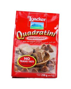 LOACKER QUADRA NAPOLITANER WAFER 250GM