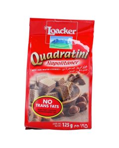 LOACKER QUADRA NAPOLITANER WAFER 125GM