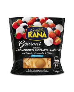 RANA GOURMET GIRASOLI WITH TOMATO MOZZARELA & OLIVES 250GM