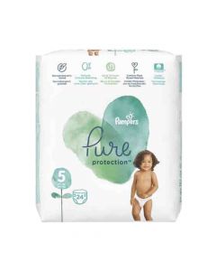 PAMPERS PURE PROTECTION DIAPERS SIZE 5 +11KG 24 PSC