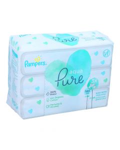 PAMPERS AQUA PURE BABY WIPES 48 PSC 2+1 