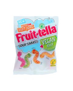 FRUITELLA VEGAN JELLIES SOUR SNAKES 150G