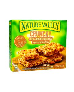 NATURE VALLEY CRUNCHY OATS ROASTED ALMOND BAR 6X42GM