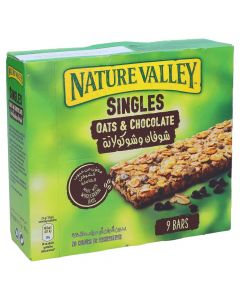 NATURE VALLEY CRUNCHY SINGLE OATS & CHOCOLATES GRANOLA BAR 9X21GM