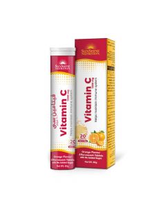 SUNSHINE VITAMIN C ORANGE FLAVOR 20TABS