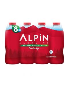 ALPIN ALKALINE MINERAL WATER 12X500ML