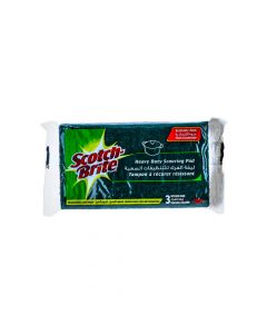 3M SCOTCH-BRITE HEAVY DUTY SCOURING PAD X PACK OF 3PSC