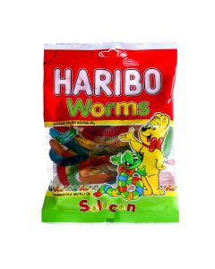 HARIBO WORMS GUM CANDIES 160GM