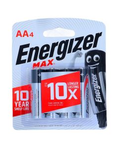 ENERGIZER MAX ALKALINE BATTERY AA 4