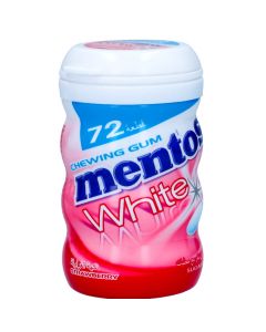 MENTOS WHITE STRAWBERRY CHEWING GUM 102.96GM