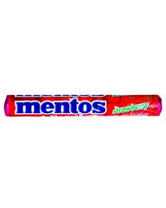 MENTOS DRAGEES STRAWBERRY CHEWING GUM 38GM