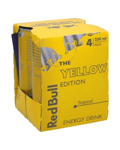 REDBULL ENERGY DRINK YELLOW EDITION 4X250ML