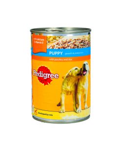 PEDIGREE DOG FOOD PUPPY CAN 400GM