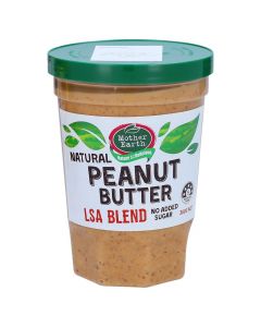 MOTHER EARTH PEANUT BUTTER LSA 380GM